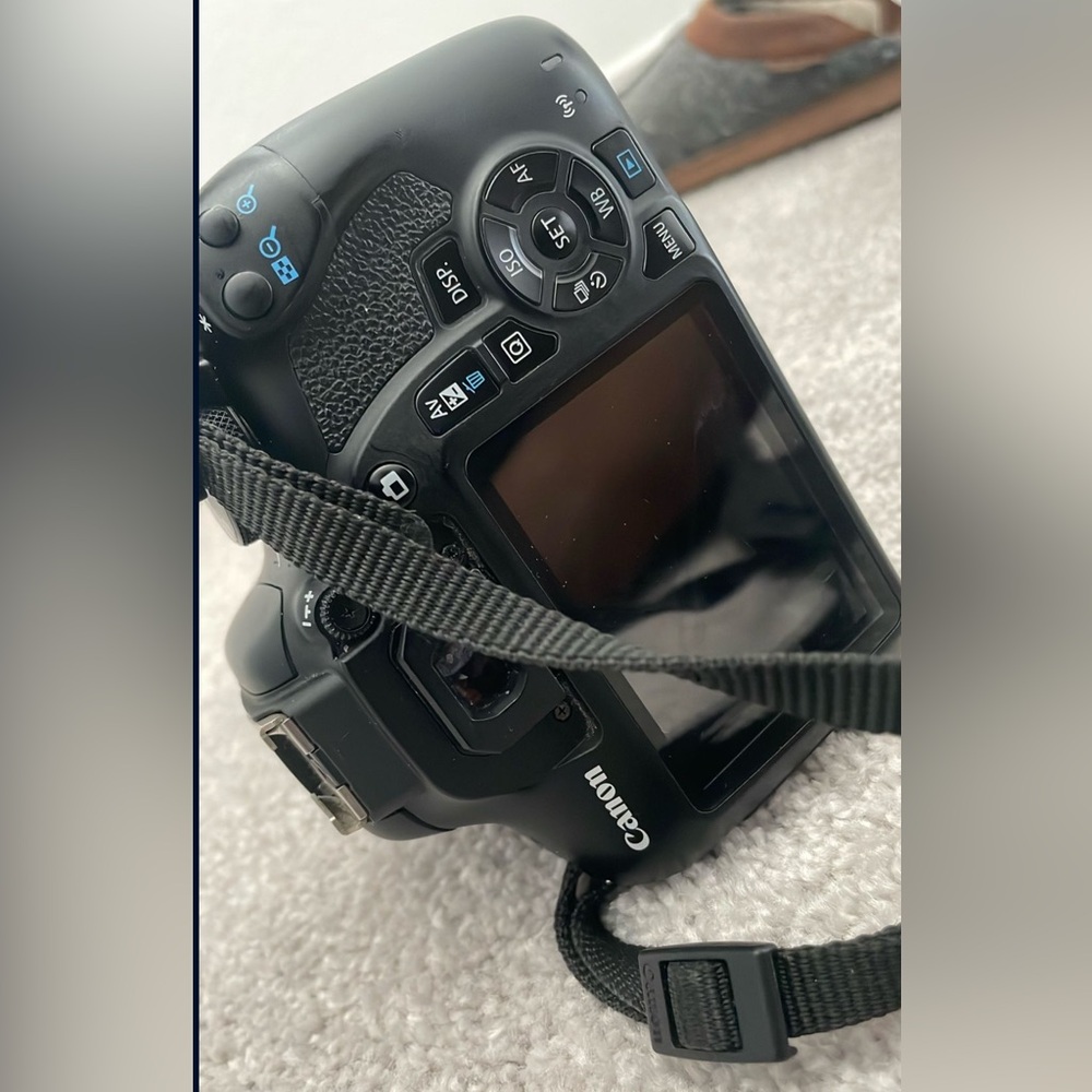 Canon Black Digital Camera with Strap